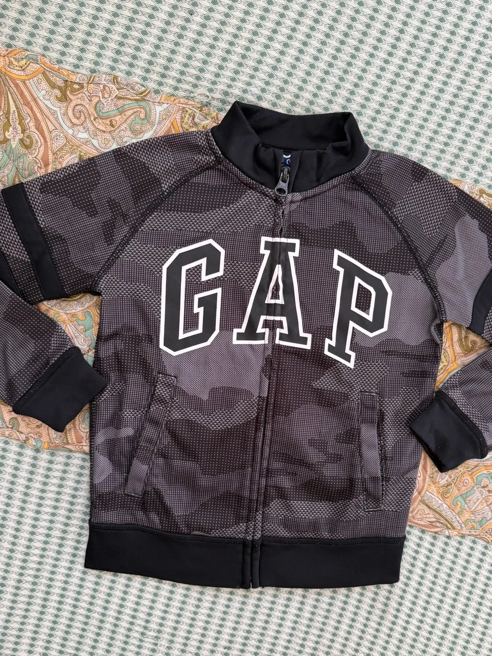 Gap Kids GapFit Logo Zip Sweater Jacket Track Jacket Boys Size XS